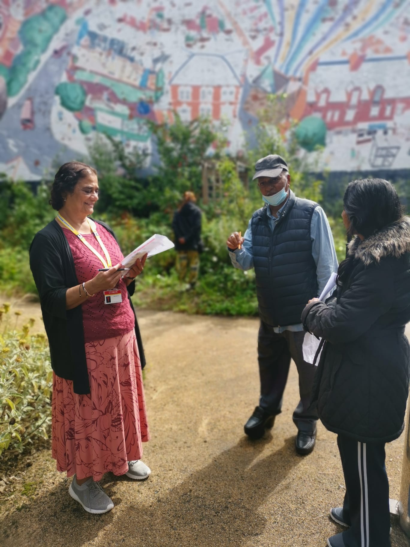 group meeting at the park